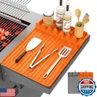 Bocizufstar Silicone Griddle Tools Mat for Blackstone, BBQ Grill Tool Rest, S