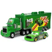 Movie Cars 2 3 Characters Lightning Mcqueen & The King & Chick Hicks & Mack Truck Uncle Metal Die-cast Toy Cars Vehical Chick Hick