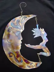 MOON N DANCER BALLERINA HANGING YARD POND KINETIC ART