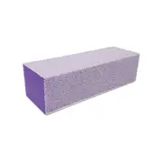 1 x Buffer 3-Way Sanding File Nail Art Buffing Block Purple White Grit 80/100