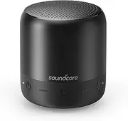 Soundcore Mini 2 Pocket Bluetooth IPX7 Waterproof Outdoor Speaker by Anker, Shower Speaker with Powerful Sound, Enhanced Bass, 15-Hour Playtime, Wireless Stereo Pairing, and Ultra-Portable Design