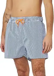[Haute pression] Men's B257 Co1 M Swim Trunks, Blue/White, 40-46, Blue/White, 12-18