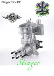 Stinger 35cc RE Model RC plane 2Stroke Gas Engine With Exhaust. RCGF Hobby Bolts