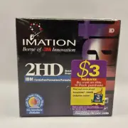 Imation 3M 2HD Floppy Disks 1.44 MB Best Box Of 10 Diskettes IBM Sealed NOS NEW