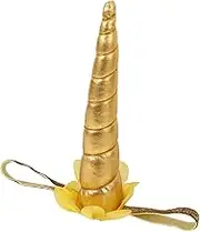 Alipis Unicorn Horn Headband with Elastic Bands for Cosplay Costume Parties Halloween Birthday Celebrations Comfortable Unique Fantasy Accessory