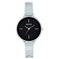 在飛比找momo購物網優惠-【GOTO】奢華簡約070系列時尚手錶-黑(GS0070B-