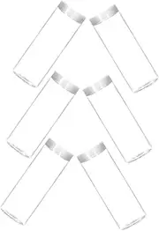 Didiseaon 6pcs Transparent Coin Storage Tubes Reusable Holders for Quarter Secure and Protective Design for Coin Collection Clear Plastic with Caps