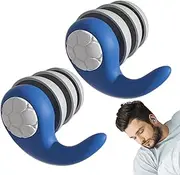 Noise Reduction Earplugs | Sleeping Earplugs,Soft Waterproof Silicone Three Layers of Mute Earplugs with Box for Unisex-Adult Swim Training