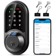 Veise Smart Lock, Fingerprint Door Lock, 7-in-1 Keyless Entry Door Lock with ...