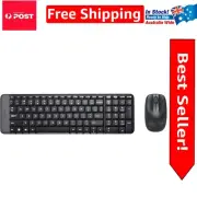 Logitech MK220 Wireless Keyboard & Mouse - Reliable Connectivity, Quiet Keys