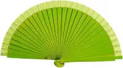 Spanish Folding Fan for Women Vintage Hand Held Foldable Fans for Wedding Party Performance Dance Prop Decorations DIY Crafts Decor(Green)