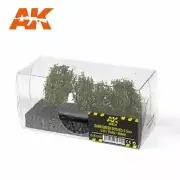 AK-Interactive Dark Green Bushes 40-60mm for 1/35 / 75mm / 1/20 Scale Scene