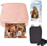 [HP] Sprocket Portable 2x3 Instant Color Photo Printer (Blush Pink) Zink Paper Bundle