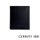 【Cerruti 1881】限量2折 義大利頂級小牛皮6卡短夾 全新專櫃展示品(黑色 CEPU05427M)