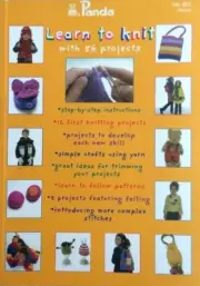 Learn to Knit with 56 Projects Panda Book No 800 Knitting Patterns