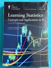 Learning Statistics Concepts & Applications R The Great Courses DVD & Guidebook