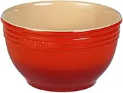 Chasseur La Cuisson Mixing Bowl, 24 x 14 cm /3.5 Litre Capacity, Red