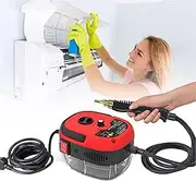 Handheld Steam Cleaner, 2500W 220V High Pressure Steam Cleaner Machines, Multipurpose Steam Cleaner, for Floors, Car, Bathroom, Windows,Red