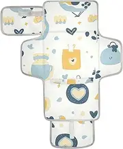 Reusable Diaper pad Changing mat with Tissue Pocket Portable Diaper Changing pad Infant Travel Station Kit