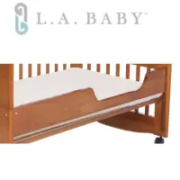 在飛比找momo購物網優惠-【美國 L.A. Baby】成長床床側板(咖啡色.白色)