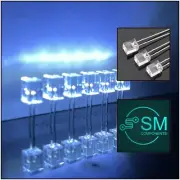 100pcs 5x5x7mm LEDS Clear Resin Square COOL WHITE Led Light Emitting Diode DIY