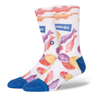 Stance Adult Multicolor Crew Polyester Cushion Haribo Candy Casual Socks L 9-13