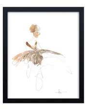 Ready2HangArt Study Of Dress No 4 Framed Print Wall Art
