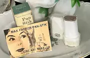 VINTAGE MAX FACTOR HOLLYWOOD PAN-STIK TELEVISION CREAM MAKE UP NEW CTV-3