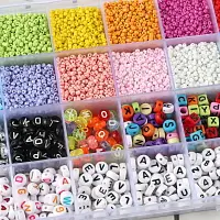在飛比找樂天市場購物網優惠-串珠米珠收納盒24色DIY飾品手工配件收納塑料盒子
