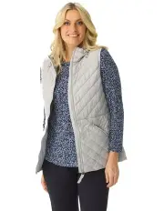 [Fella Hamilton] Cool Skies Padded Vest in Silver