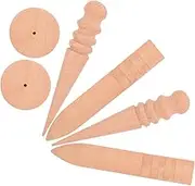 CLISPEED 2Set Sanding Rods for Woodworking Ergonomic Chamfering Tool with Sandpaper for DIY Projects and Furniture Repair Enhances Smoothness and Reduces Hand Fatigue