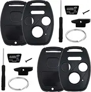 2 Pcs Compatible with Honda Accord Key Fob Cover Civic Key Fob Cover Key Covers for Car Keys Key Fob Shell Compatible with Honda Accord Fit Osside Civic 4 Button Car Keyless
