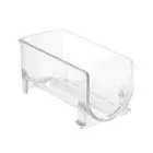 iDesign Linus Fridge Single Wine Bottle Rack Clear Drink Storage 20.3x10.2cm