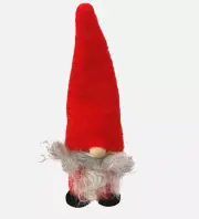 LARSSONS TRA Sweden Wooden Christmas RED SANTA Gnome TOMTE 4.25" Figure Doll New
