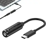 USB C to DC Adapter, PD Output 65W Converter, Type-C Converter Cable, Converter, Automatically Identifies Voltages, Easy to Use, Smart Chip for Laptop
