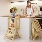 Toddler Tower Foldable Helper for Kitchen Toddler Step Stool Learning Standin...