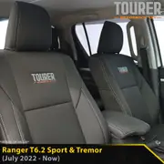 Ford Next-Gen Ranger T6.2 Sport & Tremor Tourer 2x Front Row Seat Covers (In Stock)