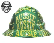 Custom Hydrographic Safety Hard Hat AUSSIE AUSSIE AUSSIE PRO CHOICE WIDE BRIM