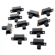10 Pcs 6 Pins 2 Positions DPDT On/On Slide Switch A2G57014