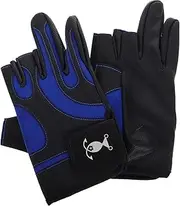 Toddmomy 1 Pair Luminous Pattern Fishing Gloves for Men and Women Three Finger Design Antislip Grip UV Protection Outdoor Fishing Gear for Enhanced Night Visibility