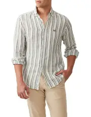 [Rodd & Gunn] Gimmerburn Long Sleeve Sports Fit Shirt in Leaf