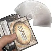 MTG Plane Chase Oversize Card Sleeves Fits Plane Chase Cards in March of the Machine & Dr. Who Commander Deck & Transformer TCG Promo Card 3.58 inch x 5.07 inch (91 mm x 129 mm), 55 Pcs - PorsonSHIELD