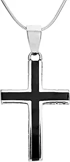 [Treasure Bay] TreasureBay Amazing Sterling Silver Cross Pendant with Chain for Men