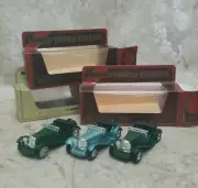 Matchbox Models of Yesteryear Y1-3 1936 Jaguar SS100 issue7 and issue 12