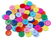 1 Inch Buttons Sewing Flatback Resin Button 12 25 millimeters, Mixed Color
