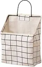 AIMALL Wall Hanging Storage Bag Organiser Pouch for Home Wardrobe, Book Holder, Phone Pocket, Collapsible Storage for All Rooms, Large Capacity Canvas Organiser