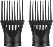2Pcs Black Hair Dryer Diffuser Professional Universal Hairdressing Wind Blow Cover Comb Attachment Nozzle Black Straightening Hair Dryers and Accessories Hair Dryer Diffusers
