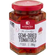 Sandhurst Tomatoes Semi Dried Canola Oil 270g