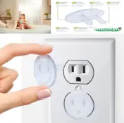 Clear Outlet Covers 36-Pack Dielectric Plastic Plugs for Electrical Power Outlet