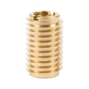 E-Z LOK 400-475 Threaded Insert for Hard Wood, Brass Thread Inserts, Gold